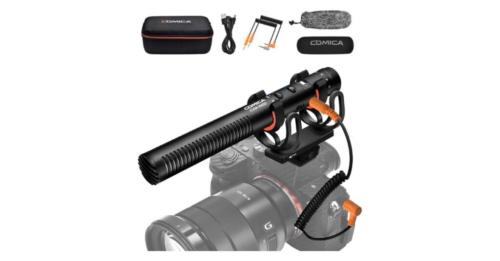 Microfone Shotgun Comica VM20