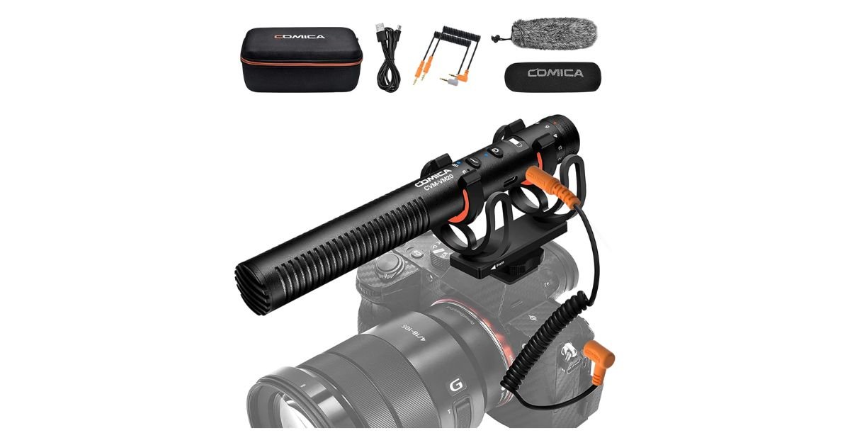 Microfone Shotgun Comica VM20