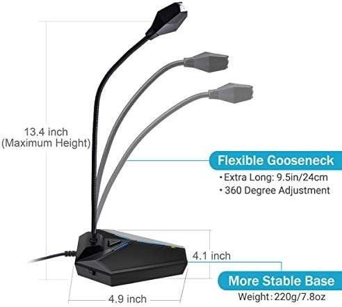 CMTECK Microfone USB Omnidirecional para Computador, Plug & Play, Botão Mudo com Indicador LED, Compatível com Windows/Mac, Ideal para YouTube, Skype Testamos o CMTECK USB: Funciona no YouTube?