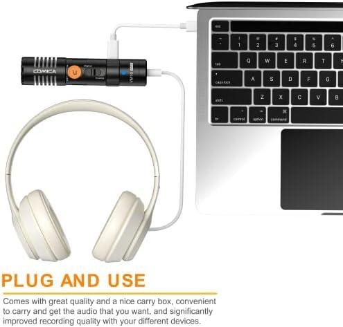 Comica VM10 PRO Microfone de Vídeo Universal -Ganho Ajustável, Saída Digital USB C, Monitoramento Microfone Shotgun para Câmera, Smartphone, Tablet, PC, Ideal para Vlog, Transmissão Ao Vivo, Gravação Comica VM10 PRO Microfone de Vídeo Universal -Ganho Ajustável, Saída Digital USB C, Monitoramento Microfone Shotgun para Câmera, Smartphone, Tablet, PC, Ideal para Vlog, Transmissão Ao Vivo, Gravação
