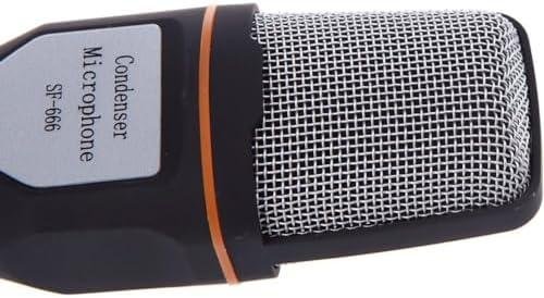 Microfone Com Fio Condensador Sf-666 Estudio Pc Cabo Xlr Microfone SF-666 com Cabo XLR