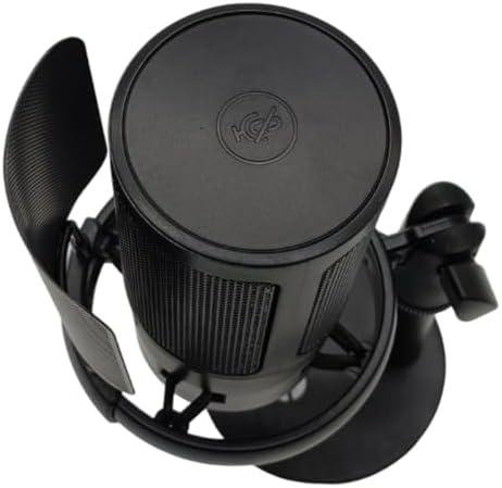 Microfone RGB Condensador Com Conector De Monitoramento De Fone De Ouvido USB Profissional Controle De Luz Gamer Para Computador Jogos Transmissao Ao Vivo Plug And Play - TOMATE (Preto) Microfone RGB TOMATE é Bom