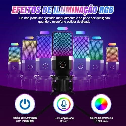 Microfone USB para PC, Streaming, Podcasts, Gravação, para Computador no Mac/PS4/PS5, Microfone Jogos, Microfone Gamer, Microfone de Mesa, Microfone, Microfone Condensador com Suporte de Tripé Microfone USB para PC, Streaming, Podcasts, Gravação, para Computador no Mac/PS4/PS5, Microfone Jogos, Microfone Gamer, Microfone de Mesa, Microfone, Microfone Condensador com Suporte de Tripé