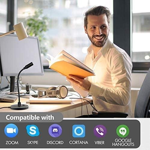 CMTECK Microfone de computador USB G009, microfone de mesa com cancelamento de ruído para PC/laptop para conversas online, estúdio em casa, podcasts, jogos, Skype, YouTube com função CMTECK Microfone de computador USB G009, microfone de mesa com cancelamento de ruído para PC/laptop para conversas online, estúdio em casa, podcasts, jogos, Skype, YouTube com função
