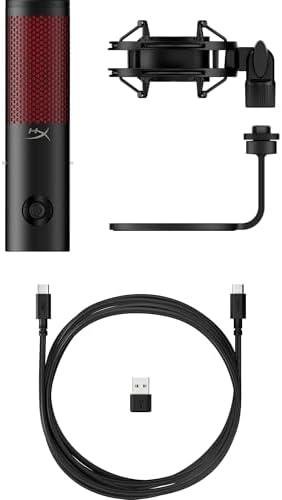 Microfone Condensador USB HyperX QuadCast 2 - Gravação em Alta Resolução para Streaming e Podcasts, com Controles Integrados, Suporte Antichoque Removível, 4 Padrões Polares, Preto (872V1AA) Microfone Condensador USB HyperX QuadCast 2 - Gravação em Alta Resolução para Streaming e Podcasts, com Controles Integrados, Suporte Antichoque Removível, 4 Padrões Polares, Preto (872V1AA)