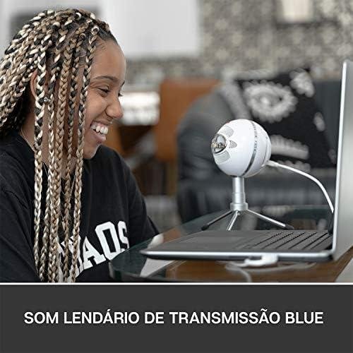 Microfone Condensador USB Logitech For Creators Blue Snowball iCE com Captação Cardióide, Suporte Ajustável, Conexão Plug and Play para Gravação e Streaming em PC e Mac - Branco Microfone Condensador USB Logitech For Creators Blue Snowball iCE com Captação Cardióide, Suporte Ajustável, Conexão Plug and Play para Gravação e Streaming em PC e Mac - Branco