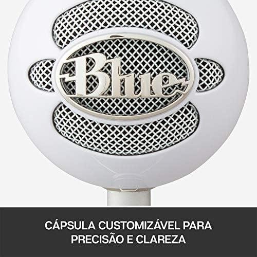 Microfone Condensador USB Logitech For Creators Blue Snowball iCE com Captação Cardióide, Suporte Ajustável, Conexão Plug and Play para Gravação e Streaming em PC e Mac - Branco Microfone Condensador USB Logitech For Creators Blue Snowball iCE com Captação Cardióide, Suporte Ajustável, Conexão Plug and Play para Gravação e Streaming em PC e Mac - Branco