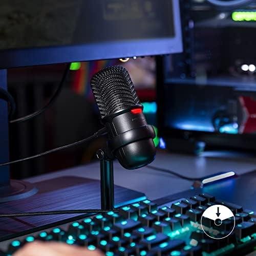 Microfone Condensador USB HyperX Solocast - Alta Resolução de 24 bits/96 kHz, Sensor de Toque-para-Silenciar com indicador de LED, Cardióide, para Streaming, Podcasts, Jogos, Preto (4P5P8AA) Microfone Condensador USB HyperX Solocast - Alta Resolução de 24 bits/96 kHz, Sensor de Toque-para-Silenciar com indicador de LED, Cardióide, para Streaming, Podcasts, Jogos, Preto (4P5P8AA)