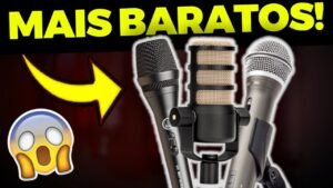 Os 4 MELHORES MICROFONES DINÂMICOS BARATOS de BAIXO CUSTO XLR para HOME STUDIO!
