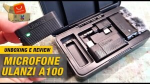 Microfone lapela sem fio – ULANZI A100  – Unboxing e Review