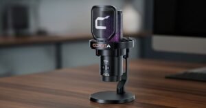 Microfone COMICA EJoy Uni USB: Microfone USB Gamer RGB Vale a Pena?