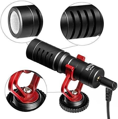 BOYA BY-MM1 Microfone de Vídeo Shotgun, Mini Microfone de Gravação Compacto Universal na Câmera, Condensador Direcional para DSLR, Filmadora, iPhone, Smartphones Android, Mac, Tablet BOYA BY-MM1 Microfone de Vídeo Shotgun, Mini Microfone de Gravação Compacto Universal na Câmera, Condensador Direcional para DSLR, Filmadora, iPhone, Smartphones Android, Mac, Tablet