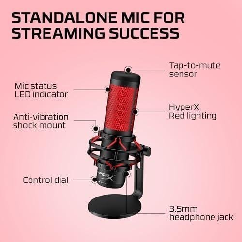 HyperX Microfone Gamer QuadCast HyperX Microfone Gamer QuadCast