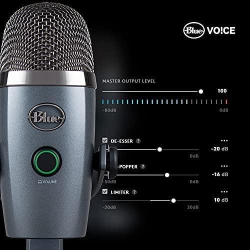 Microfone Condensador USB Logitech For Creators Blue Yeti Nano com Captação Cardióide e Omnidirecional, Efeitos BLUE VO!CE, Conexão Plug and Play para Podcast, Gravação e Streaming em PC e Mac - Cinza Microfone Condensador USB Logitech For Creators Blue Yeti Nano com Captação Cardióide e Omnidirecional, Efeitos BLUE VO!CE, Conexão Plug and Play para Podcast, Gravação e Streaming em PC e Mac - Cinza