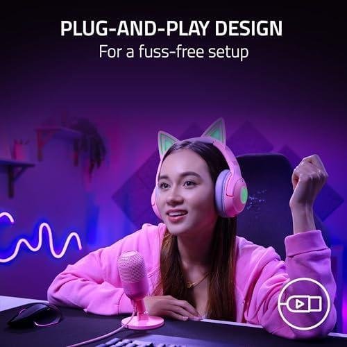         Razer Seiren V3 Mini – Microfone USB ultracompacto – Edição Quartz       