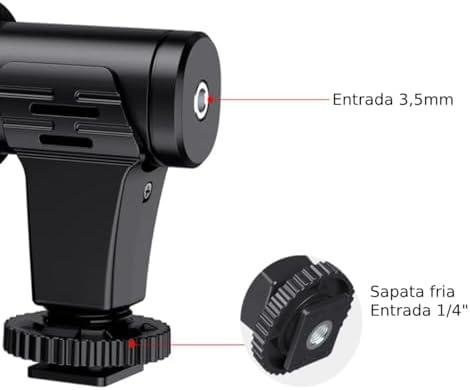 MAMEN - Microfone Shotgun Estereo Super cardioide HD cameras e celular Mamen Mic-06 MAMEN - Microfone Shotgun Estereo Super cardioide HD cameras e celular Mamen Mic-06