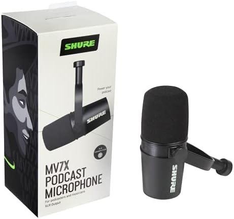 Shure Microfone de Podcast MV7X XLR - Microfone Dinâmico de Qualidade Profissional para Podcasting e Gravação Vocal, Tecnologia de Isolamento de Voz, Construção de Todo Metal, Compatível com Microfone, Frequência Otimizada - Preto Vale a Pena Comprar o Shure MV7X?