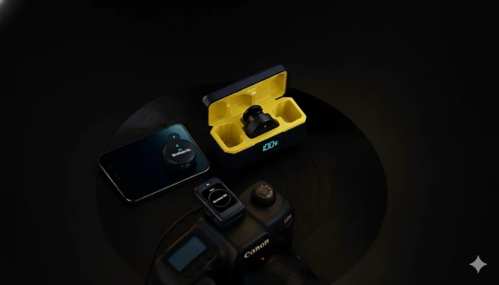 Microfone Wireless Lapela USB-C/Lightning