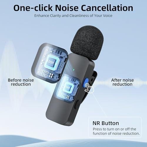         BOYA Microfone de lapela sem fio para iPhone,iPad,smartphone,minilapela,microfone,grampo,para gravação vídeo,podcast,transmissão ao vivo do YouTube (Lightning 1TX1RX) Preto(MLS-BY-V1)       