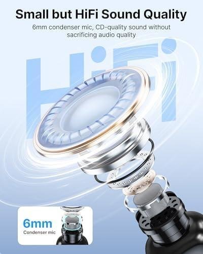         Microfone Lapela Boya Mini-14 USB-C Sem Fio Preto, Áudio Profissional Gravações e Lives, Compativel Dispositivos USB-C, Discreto e Portátil, Ideal para Profissionais e Criadores de Conteúdo       