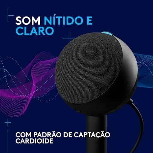 Microfone Condensador Gamer Logitech G Yeti Orb com RGB LIGHTSYNC, Captação Cardioide, Conexão USB Plug and Play para Gravação de Conteúdo e Streaming em PC e Mac - Preto Microfone Condensador Gamer Logitech G Yeti Orb com RGB LIGHTSYNC, Captação Cardioide, Conexão USB Plug and Play para Gravação de Conteúdo e Streaming em PC e Mac - Preto