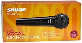         Shure SV200 Microfone de Mão Dinâmico Cardióide para Voz       