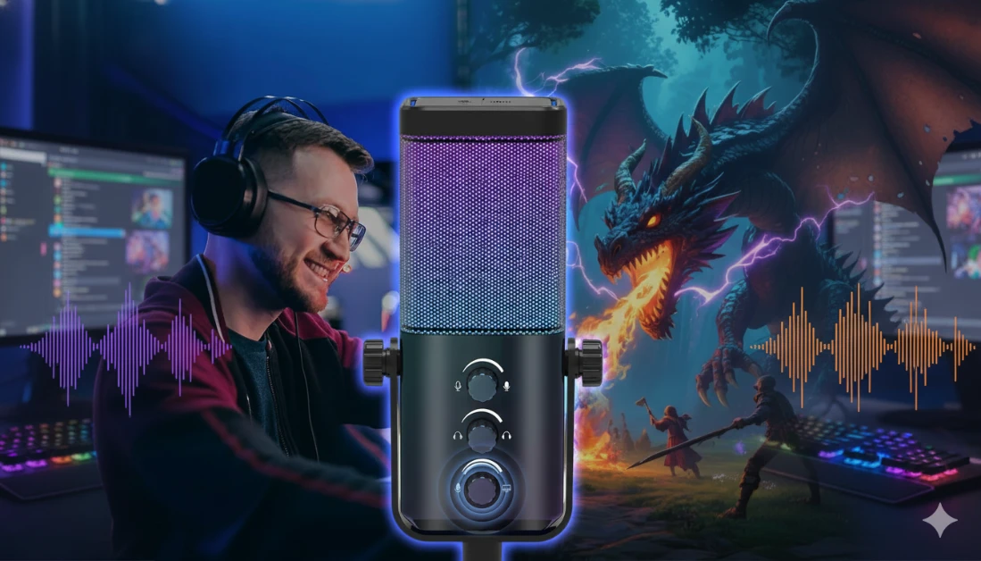 Microfone XLR-USB Roxo: Vale a Pena para Podcast e Streaming?