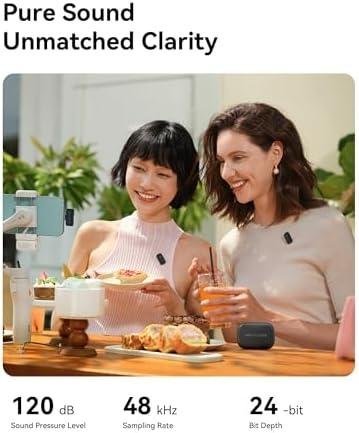         Hollyland LARK A1 Combo – Microfone Sem Fio Mini para iPhone e Android (2TX  USB-C RX  Lightning RX  Case de Carregamento), Microfone Magnético para YouTube, TikTok, Podcast e Vlogs (Preto)       