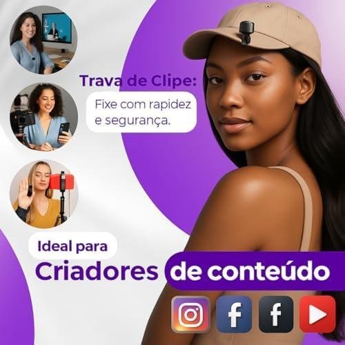 Microfone de Lapela Sem Fio Tipo C Kit Duplo com Case de Carregamento | Compatível com iPhone 15/16 Android USB-C e Notebooks | IA Antirruído | TikTok, Podcast, Gravações, Vídeo Aulas Online (Preto) Microfone de Lapela Sem Fio Tipo C Kit Duplo com Case de Carregamento | Compatível com iPhone 15/16 Android USB-C e Notebooks | IA Antirruído | TikTok, Podcast, Gravações, Vídeo Aulas Online (Preto)