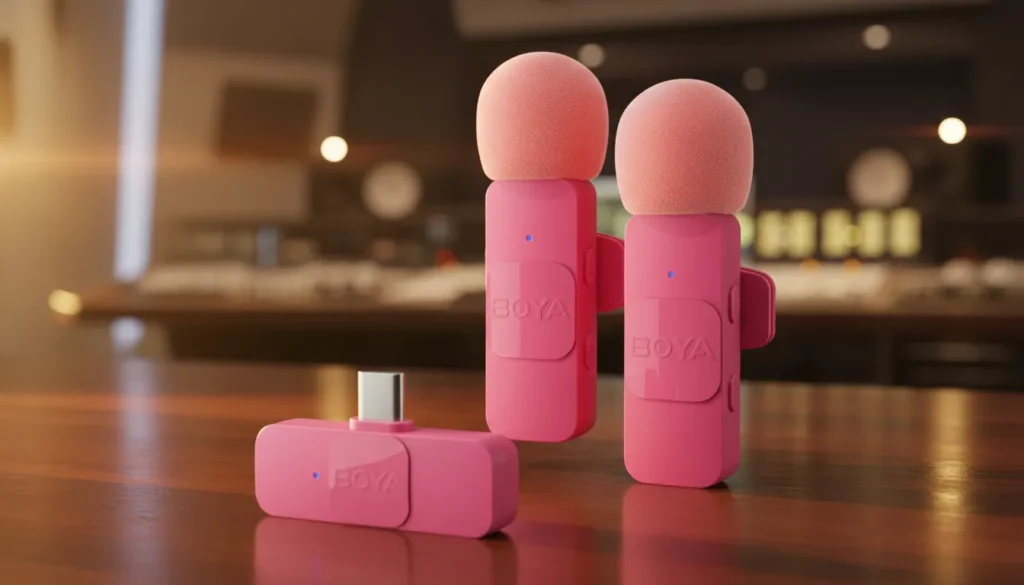 BOYA Microfone Sem Fio USB C