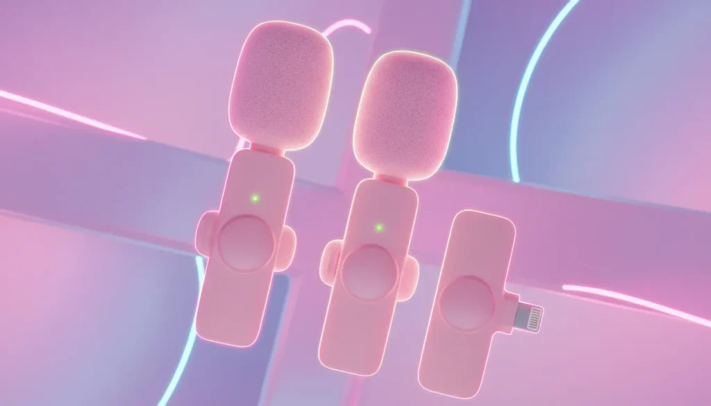 Microfone Lapela Sem Fio para iPhone