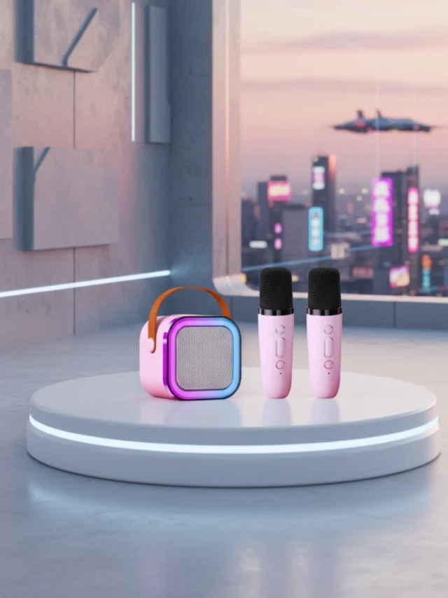 Mini Karaokê Infantil Rosa