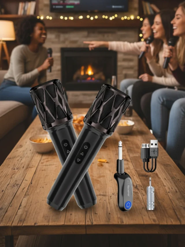 Kit 2 Microfones Sem Fio Profissional