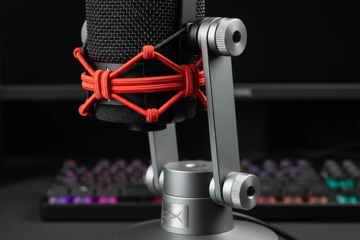 Detalhes do Design HyperX QuadCast Design e construção do HyperX QuadCast