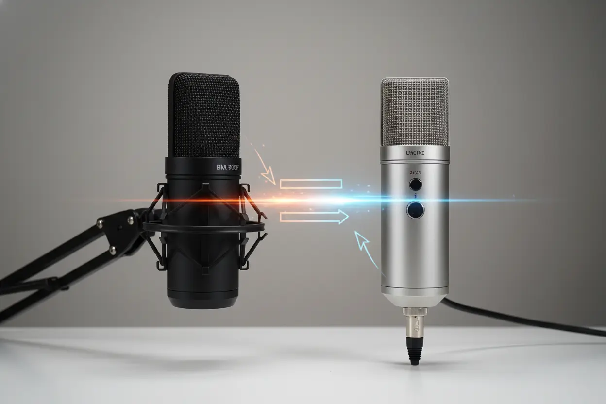 Comparativo de microfones condensadores, incluindo o BMX 800