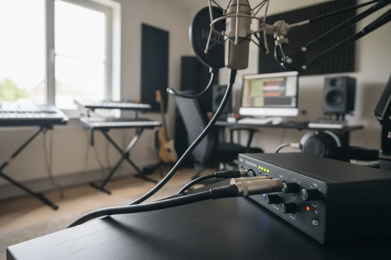 cabo xlr profissional para microfone