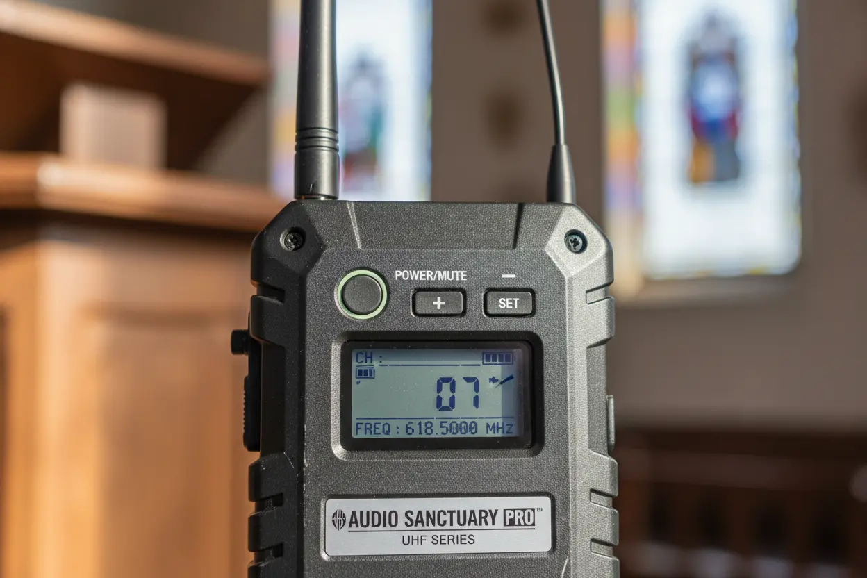 Detalhe Técnico: Conexão e Qualidade microfone para igreja sem fio potente