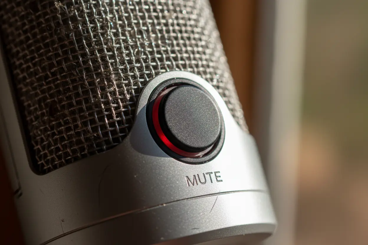 Microfone de mesa para reuniões Zoom