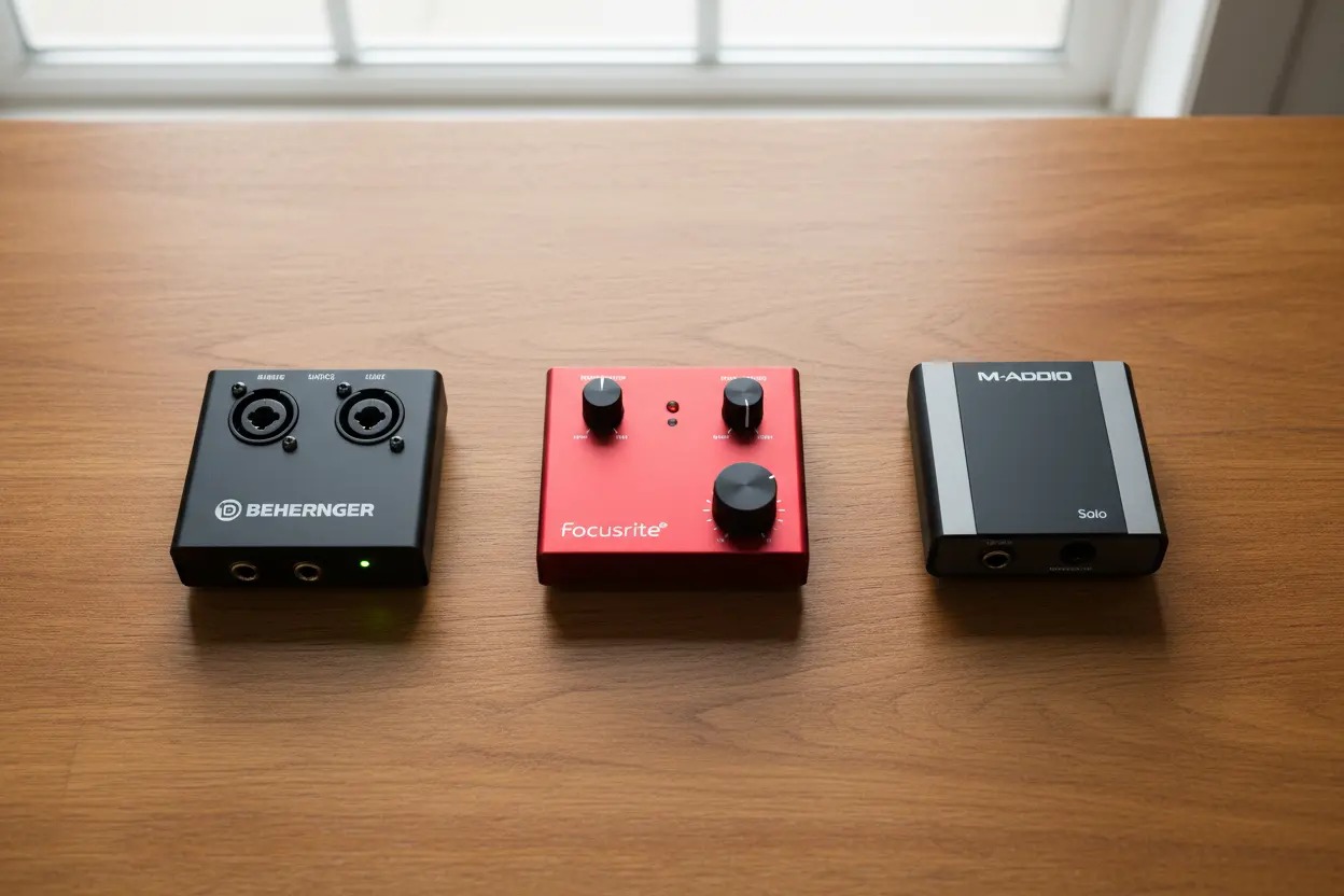 Melhores Interfaces Custo-Benefício Comparativo de interfaces de áudio acessíveis