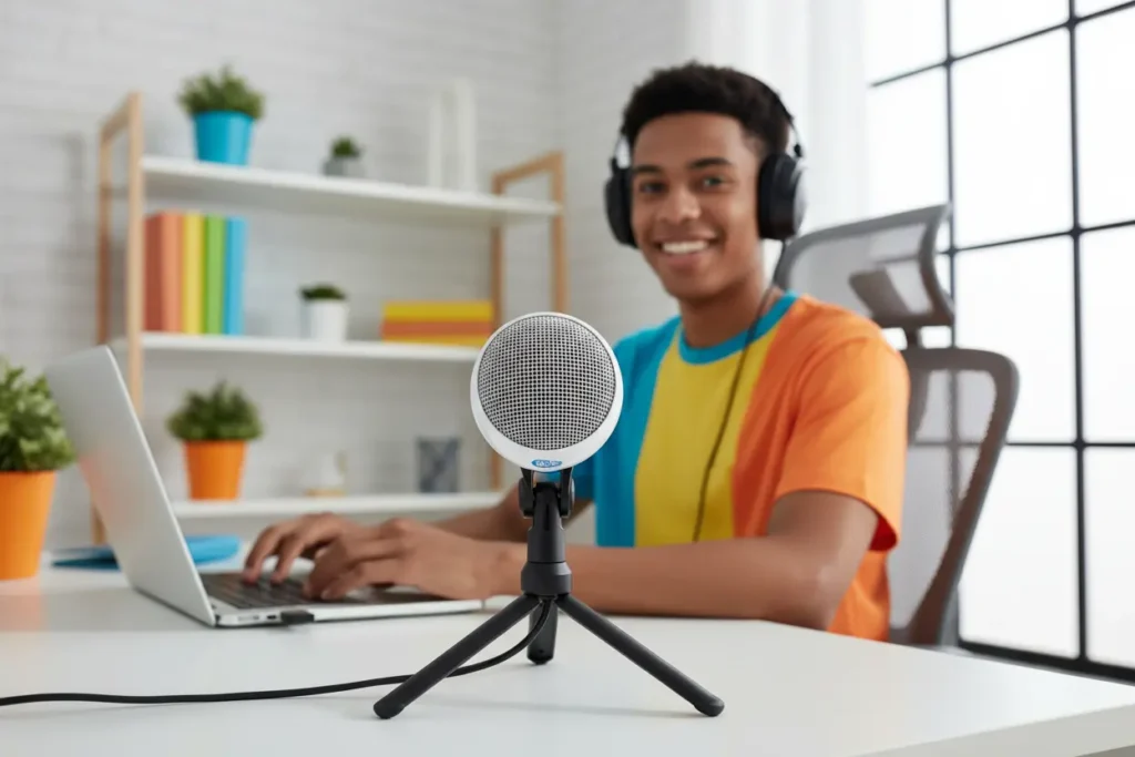 Review Blue Snowball ICE microfone USB barato 2026