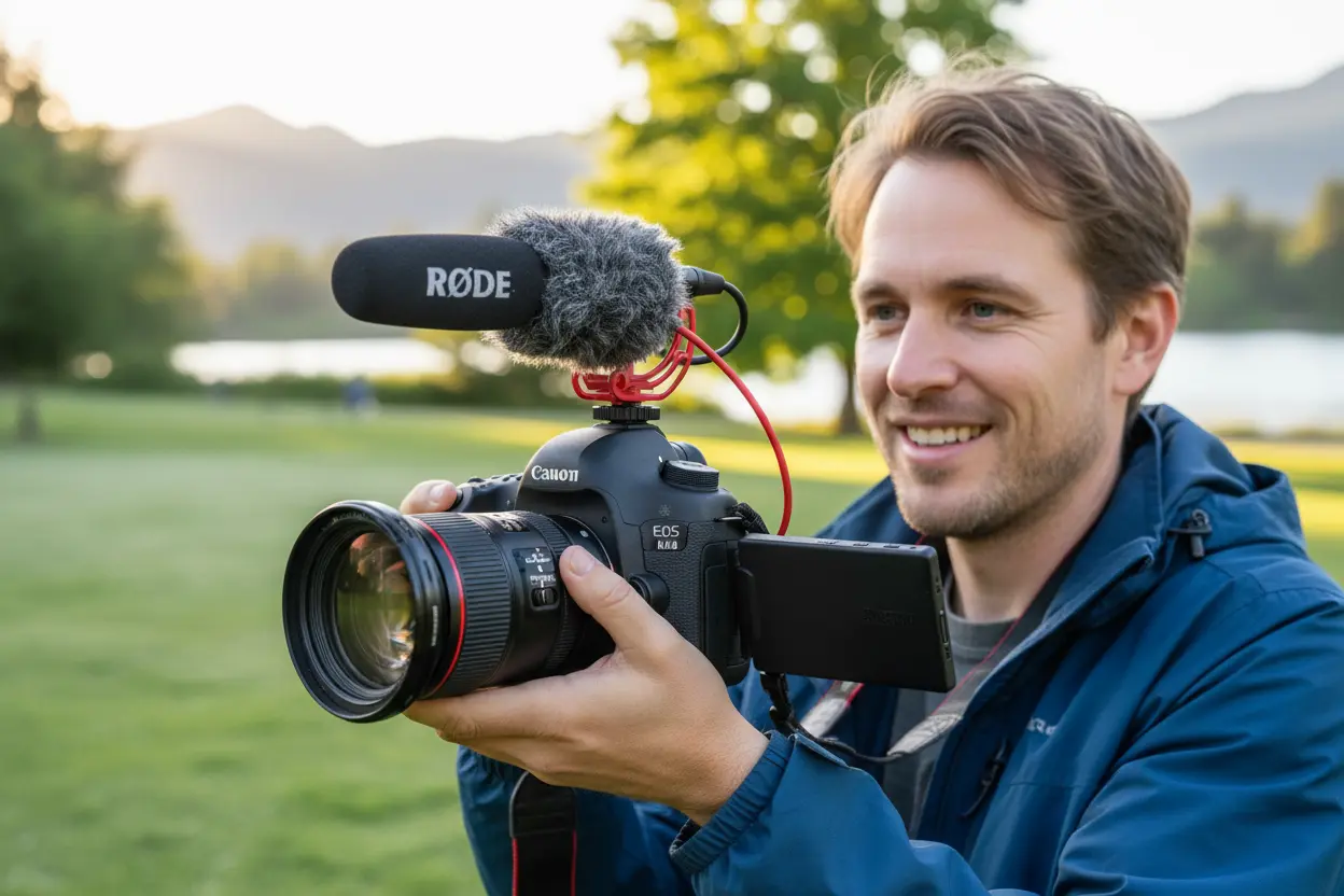 microfone shotgun para cameras dslr