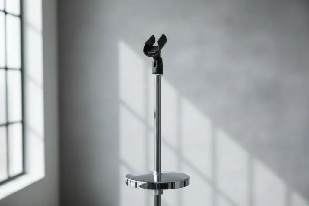 pedestal para microfone de chao