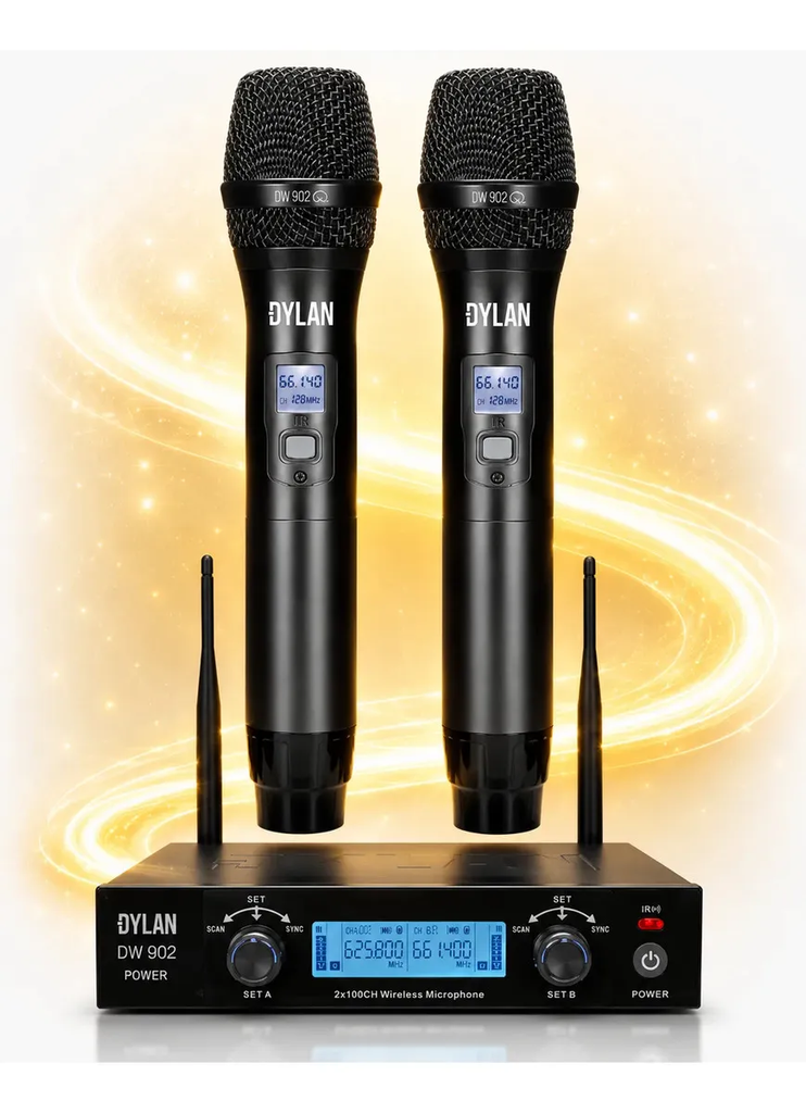 Microfone Sem Fio Dylan DW-902 Power