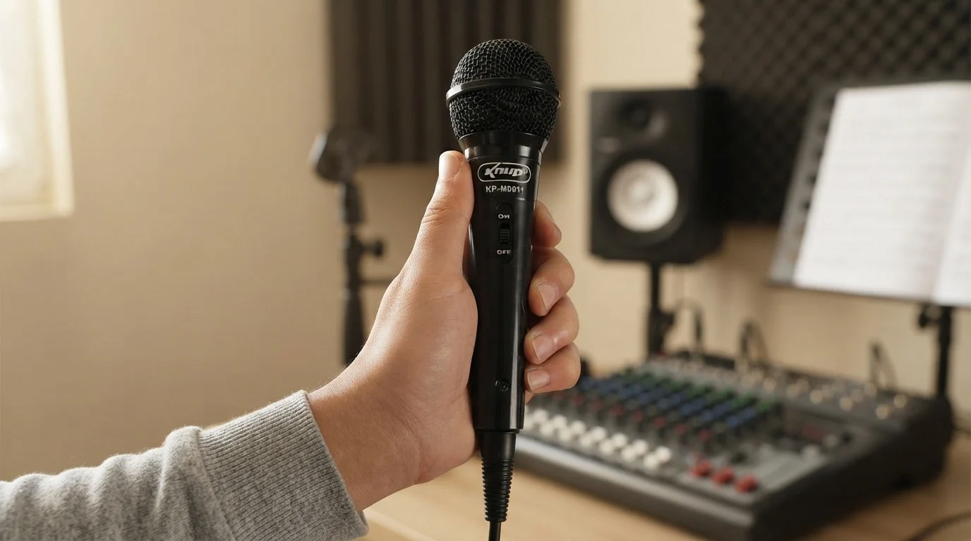 Microfone Dinâmico com Fio P10