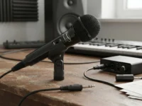 Microfone Dinâmico com Fio P10
