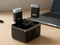 Microfone Lapela Duplo Sem Fio Ulanzi U-mic Am18 Cabo