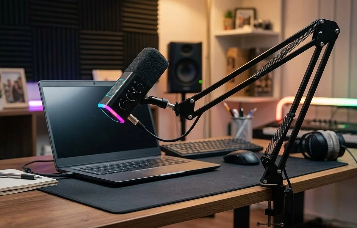 Microfone Usb Xlr Podcast Destaque