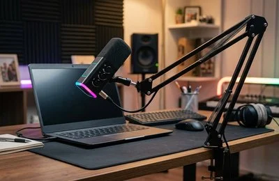 Microfone Usb Xlr Podcast Destaque