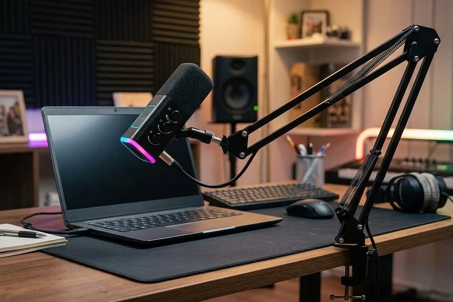 Microfone Usb Xlr Podcast Destaque